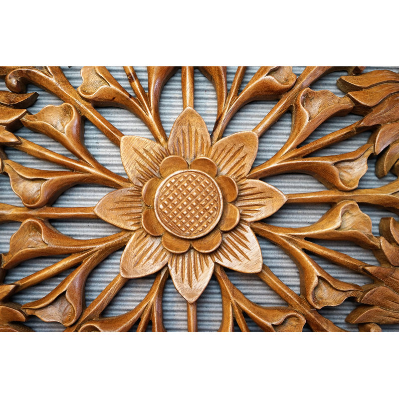 Handmade Plants & Flowers Wall Decor on Solid Wood