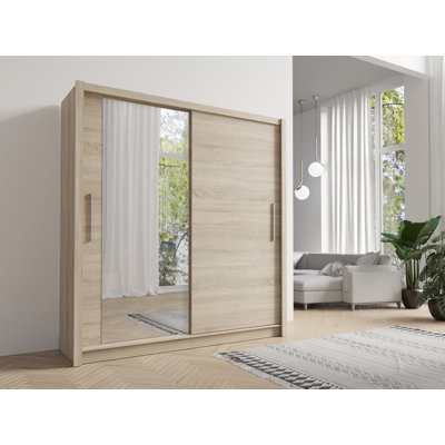 Anzlee 2 Door Laminate Wardrobe