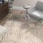 Tapis en viscose / laine tissé à la main Whittlesey ivoire / gris-15105857