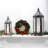 27" High Hexagonal Tower Style Outdoor Lanterns
