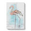Flamingo Bird in Abstract - Wrapped Canvas-55317053