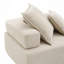 Canapé modulaire surdimensionné surdimensionné, ensemble de canapé de plancher Boucle de luxe, canapé convertible compressé, canapé spacieux rempli de mousse pour le salon, combinaison gratuite de 3 PC