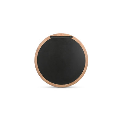Delphine Round Solid Wood Wall Mirror