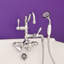 Robinet de baignoire thermostatique avec poignées en croix avec douchette par Strom Living-17490871