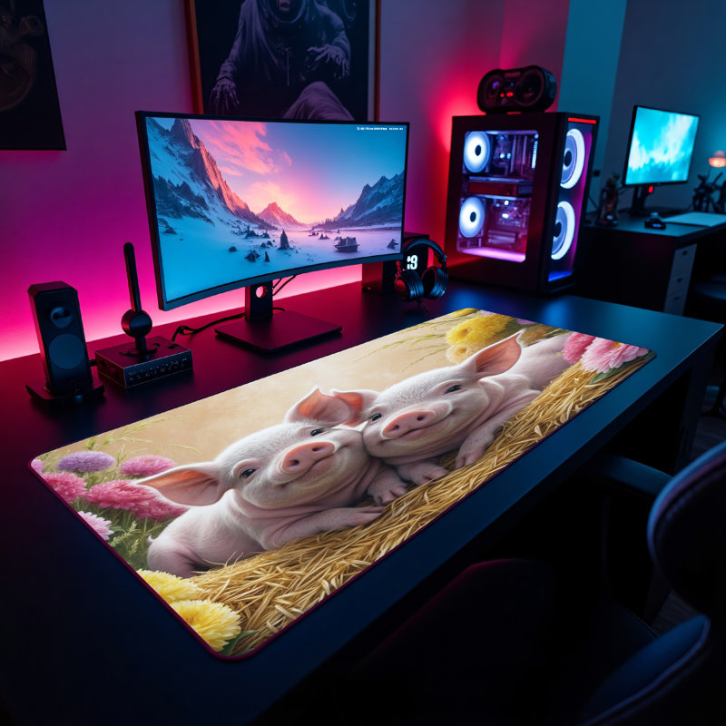 Polyester Desk Pad, 14.4x12.1