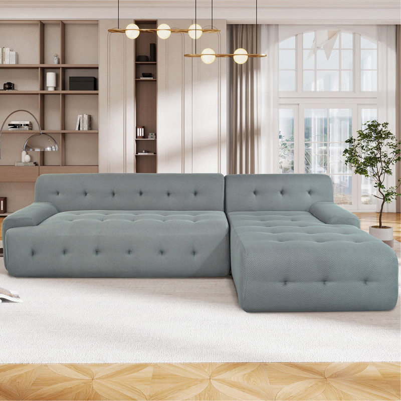 Modern Large L-Shaped Modular Sofa