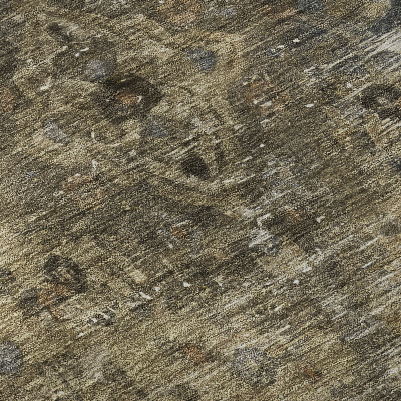Premium Machine Washable Lampkins AMF1646 Global Rug, Round 8'
