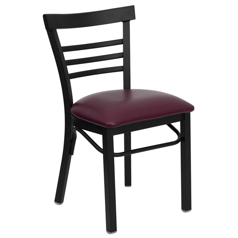 Chaise de restaurant en métal Prompton, Bourgogne