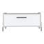 Table basse haute de 15 po avec armoire rétractable et tablette ouverte blanche-1505648950