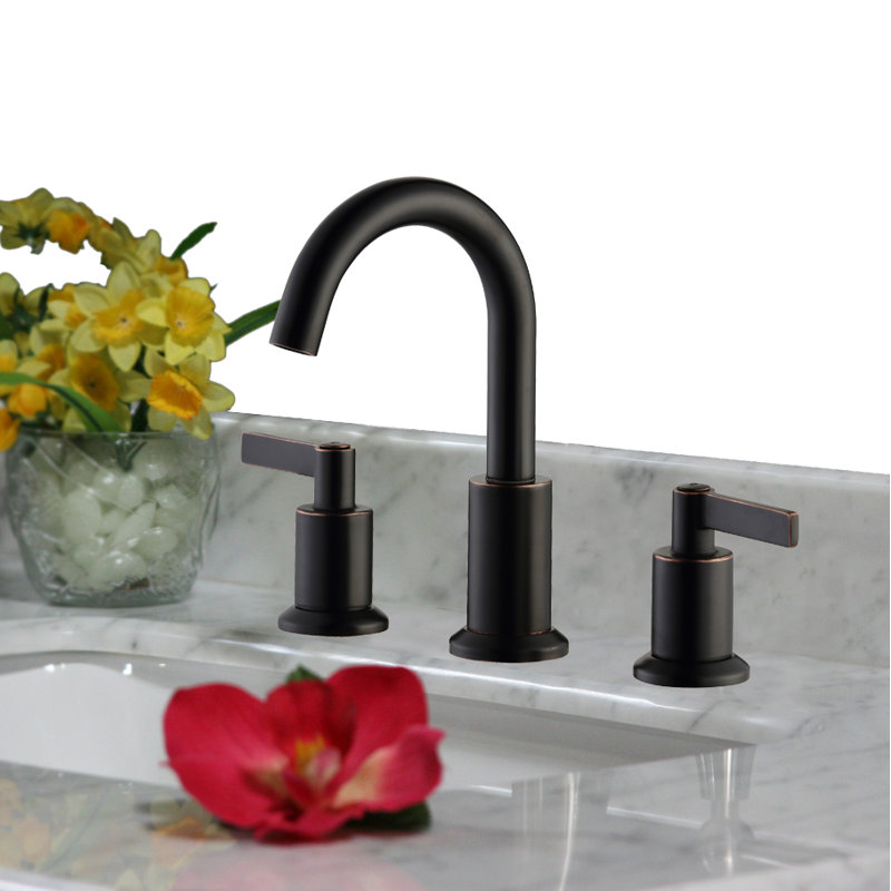 Widespread 2-handle Bathroom Faucet with Drain Assembly