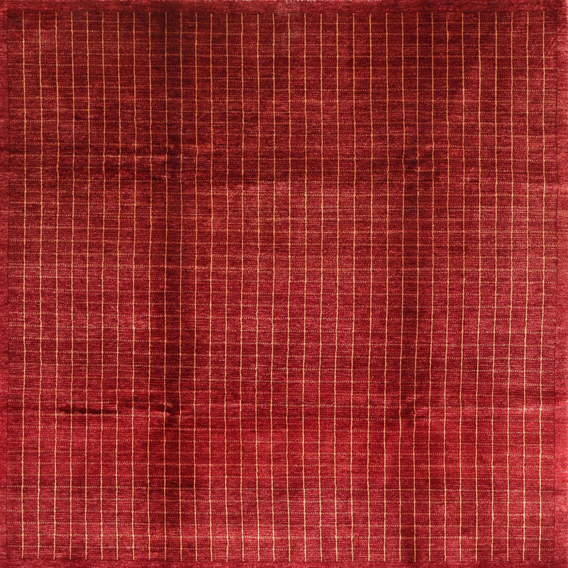 Tapis contemporain marron, Carré 4 pi