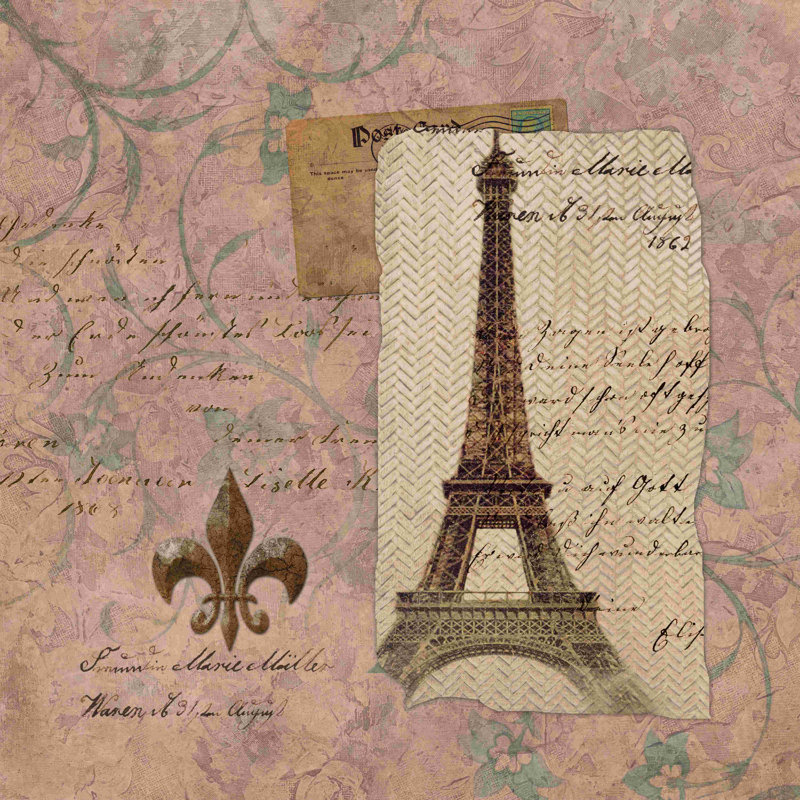 " Paris 2 ", 12" H x 12" W