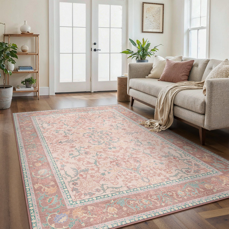 Floral Area Rug, Rectangle 120 x 170 cm