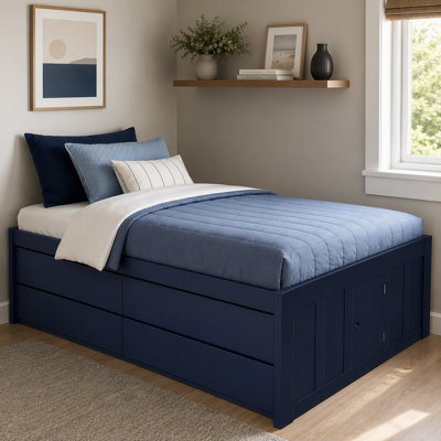 Solid Wood Standard Bed