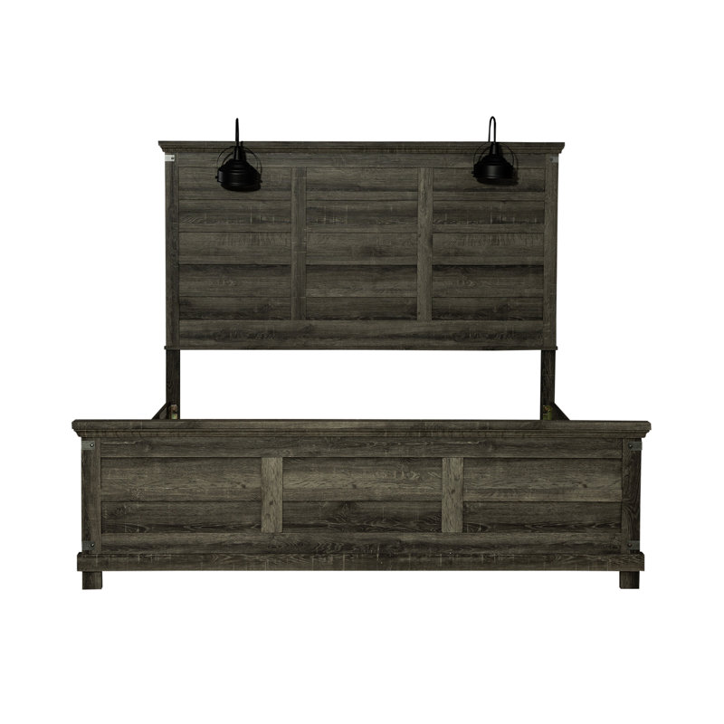 Lafever Panel Bed w/ LED Light, King