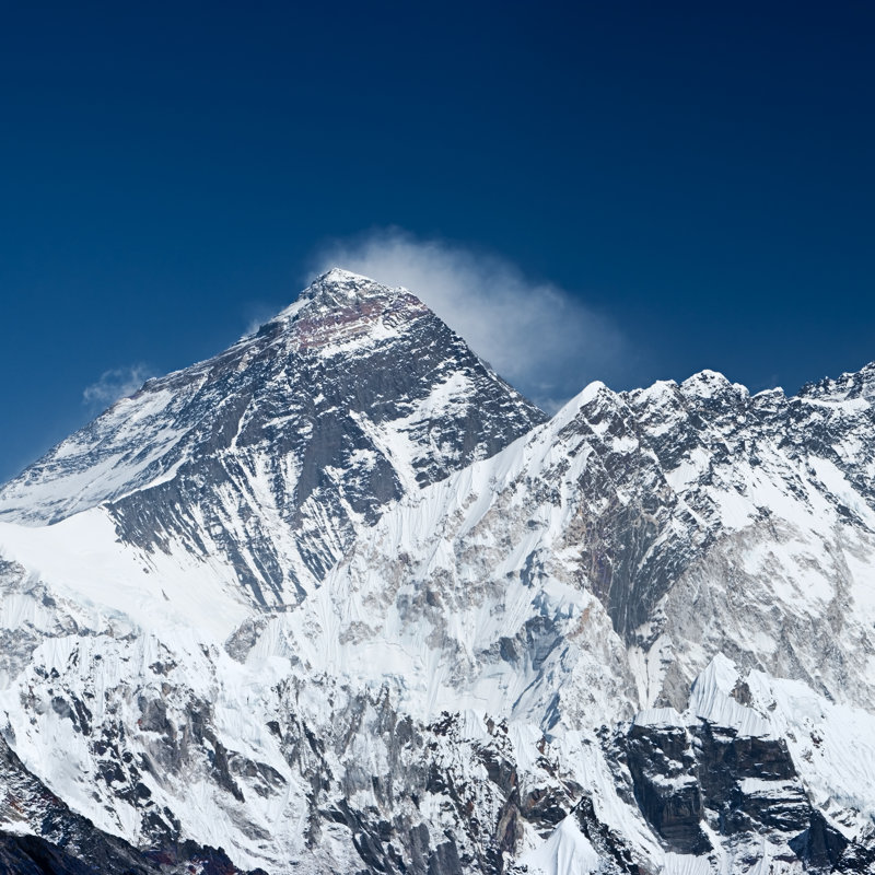 Mount Everest by Hadynyah - Wrapped Canvas Print, 30cm H x 30cm W