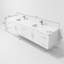 Ensemble de meuble-lavabo double mural 84 "avec miroir Geneva-87285972-112952430