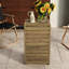 Table d'appoint en bois, finition brune, ajoute de l'espace supplémentaire au patio, moderne et fonctionnel