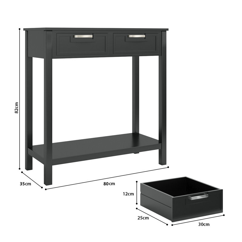 Chongris 80cm Console Table, Black