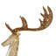The Holiday Aisle® 55 in. Crystal Champagne Standing Buck with LED Lights