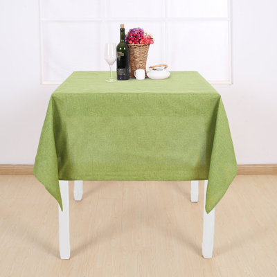 Wrinkle Resistant Waterproof Linen Look Tablecloth