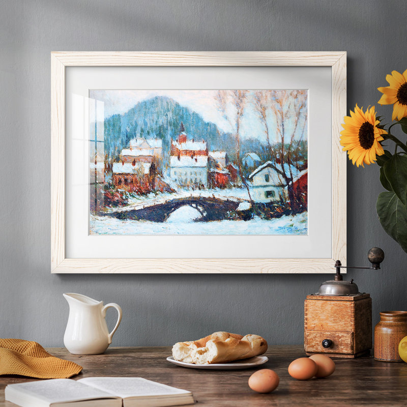 " Sandviken, Norway, 1895 02 ", 28" H x 42" W x 1.5" D, White
