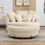 Méridienne surdimensionnée 59,5 po avec housse de baril avec repose-pieds et rangement Crescent-1568502680