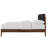 Gosman Wood Queen Platform Bed, Walnut/Charcoal-396036523