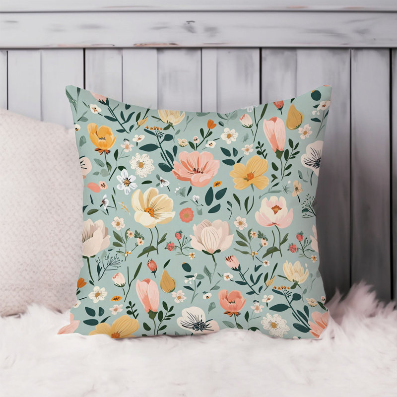 Motif floral «I Flowers Cottage & Cottagecore», H 20 po x l 20 po