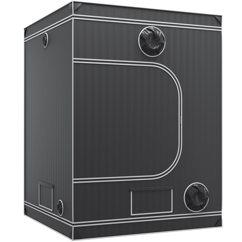 VEVOR 5x5 Black and Gray Steel Frame Hydroponic Grow Tent