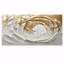 «White and Gold Rose In Vortex Love I», ensemble de reproductions d'art murales à spirales abstraites-807761875