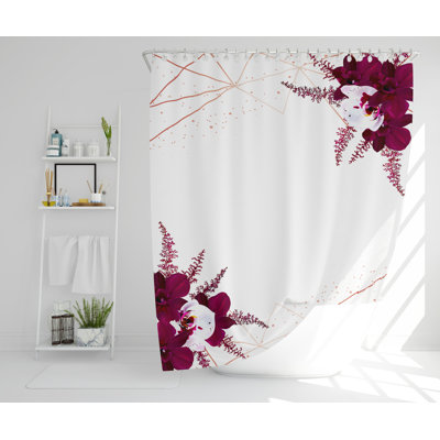 Purtee Polyester Shower Curtain Set