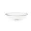 Lavabo de salle de bain vasque circulaire en verre trempé transparent-95974047