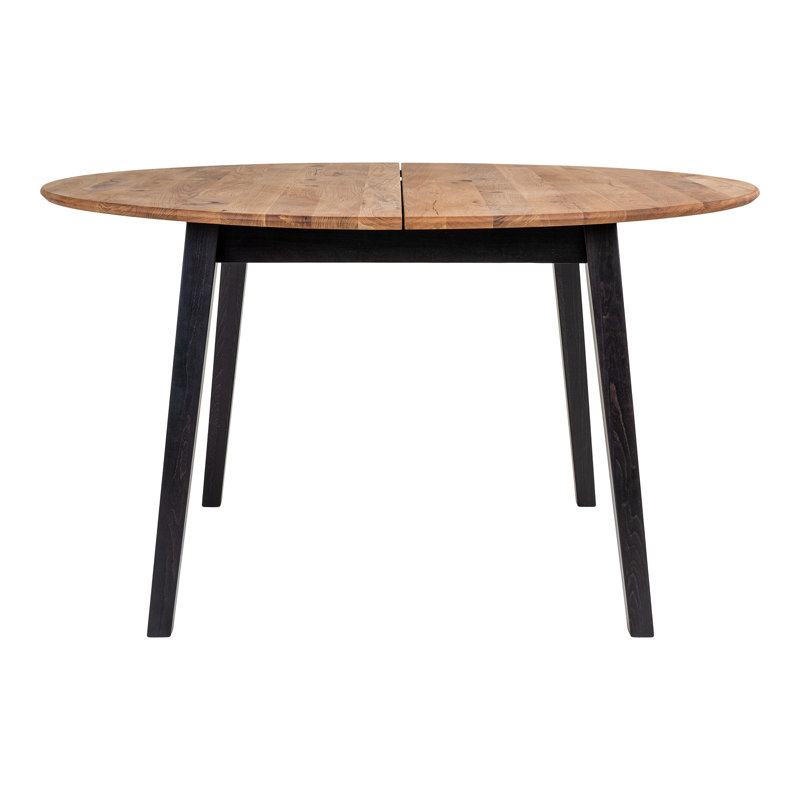 Colberg Oak Round Solid Wood Dining Table, Beige