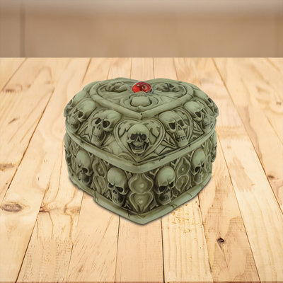 Boîte à bijoux en forme de cœur l 3,25 po