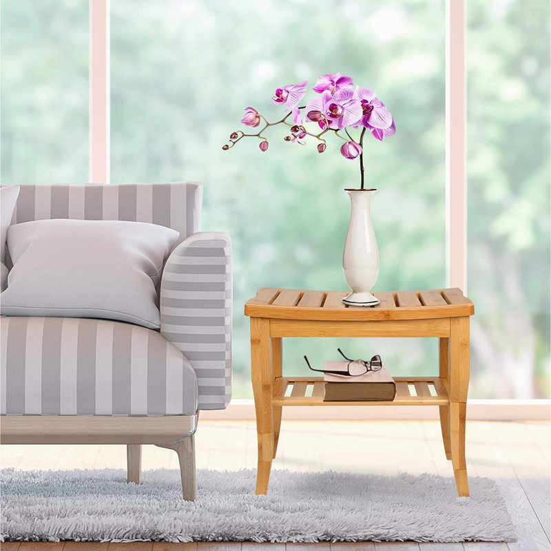 Filomela 10.2'' W Teak Shower Bench