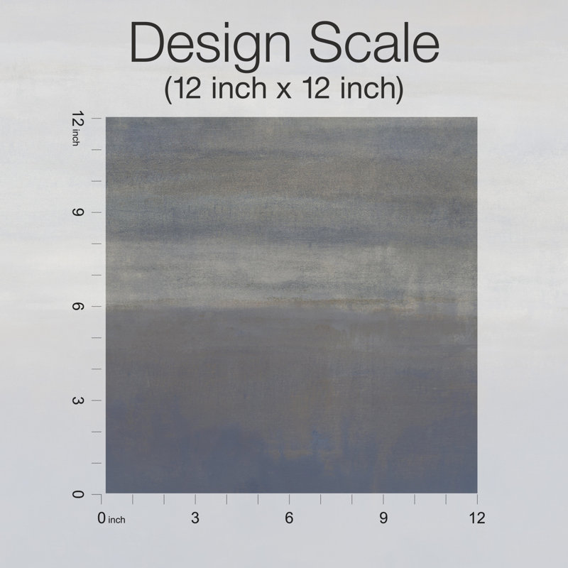 Serene Reflection Abstract Wallpaper Double Roll, Navy
