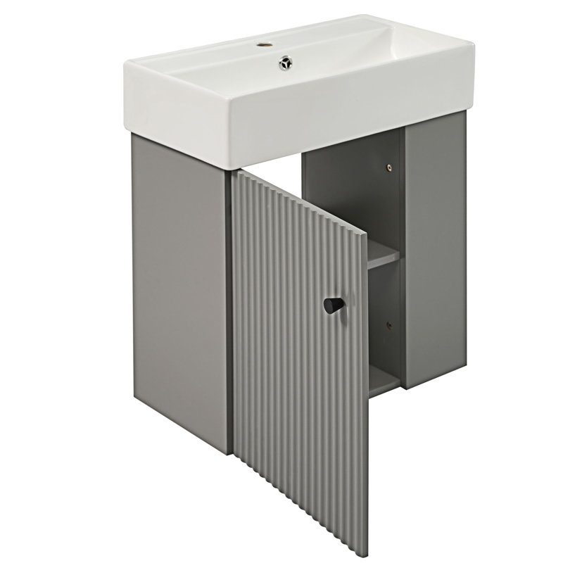 Floating Bathroom Vanity With Ceramic Basin