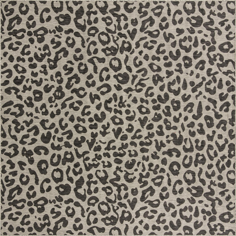 Tapis d'extérieur joyeux couleur pierre, Carré 10 pi 8 po