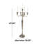 Bougeoir 5 lumières en aluminium et aluminium