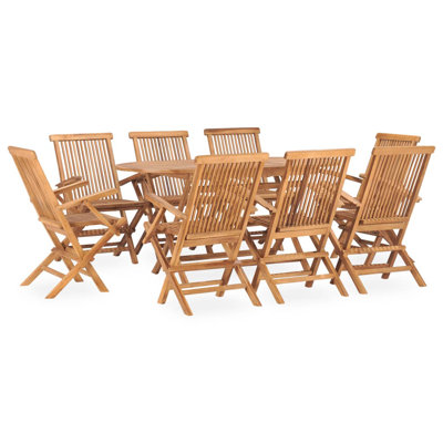 Aqsa 8 - Person Patio Dining Set with Round Table