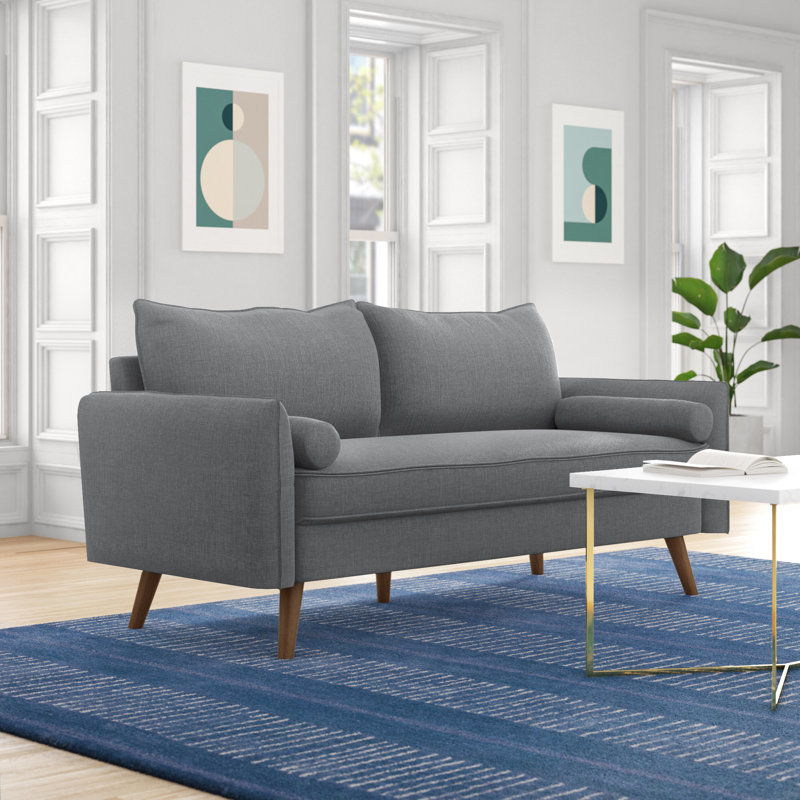 Ensemble de salon Bonanno, Tissage bleu sarcelle, Ensemble de 2 pièces (1 canapé, 1 causeuse)