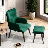 Marc 68.98Cm Wide Tufted Lounge Chair and Ottoman