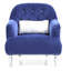 Charmant fauteuil bleu à une place