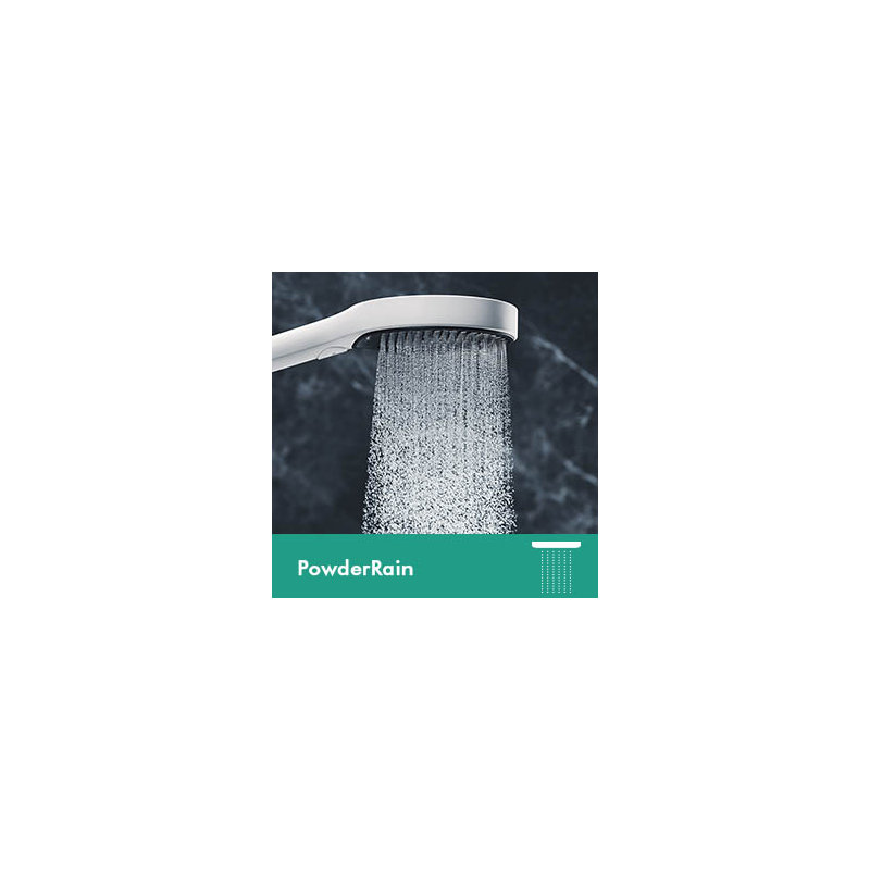 Hansgrohe Rainfinity Handheld 3-Jet Showerhead 130, Chrome, 1.75 GPM