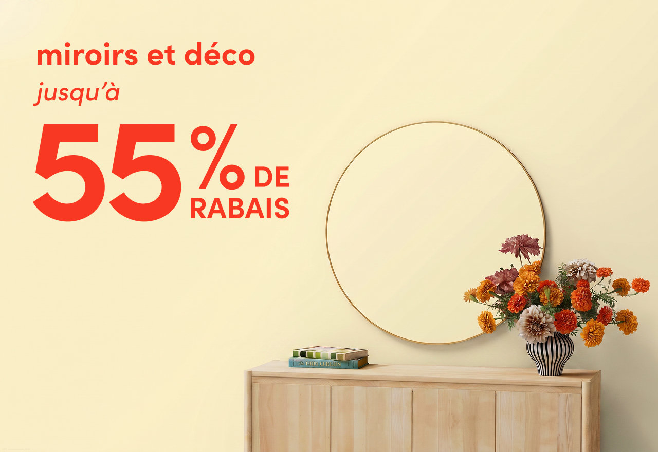 miroirs et déco en solde