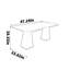 Bureau en bois massif blanc cire blanche