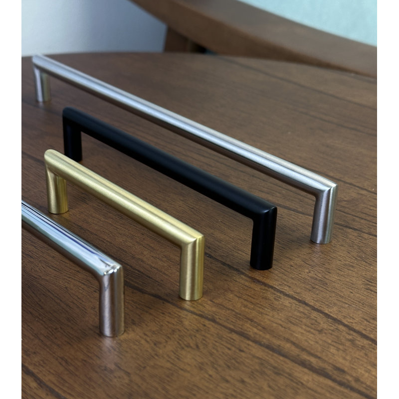 Elegant Cabinet Pull, Polished Stainless Steel, 11 13/16"