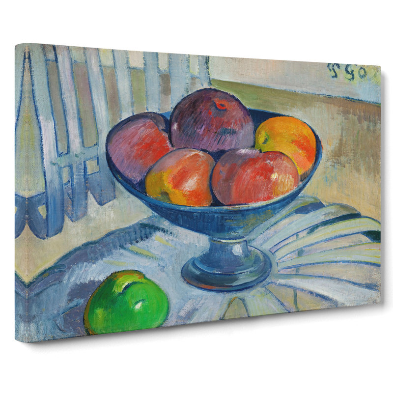 Fruit Dish On A Garden Chair by Paul Gauguin - Wrapped Canvas, 40cm H x 60cm W x 3cm D
