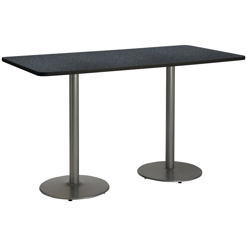 72" L Breakroom Table, Graphite Nebula, 42" H x 30" W x 72" L